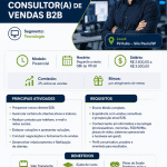 Consultor de venda B2B (Tecnologia) Pirituba/SP