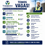 VAGAS CARGOS NA ÁREA DE CONTRUÇÃO – MARACANAÚ FORTALEZA