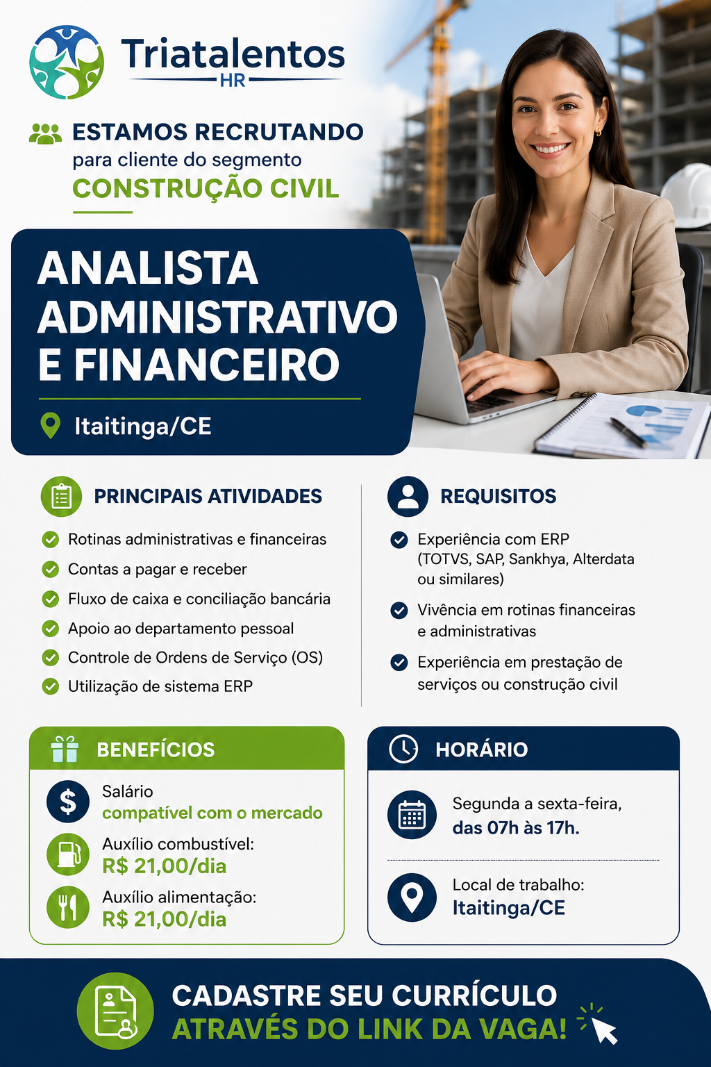 Analista Administrativo e Financeiro – Itaitinga/CE