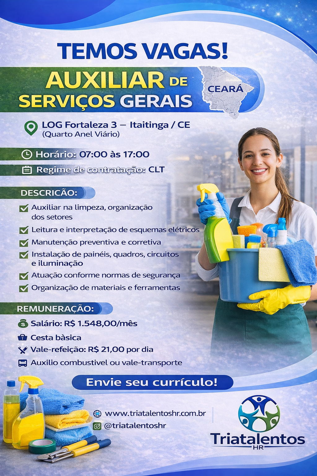 Auxiliar de Serviços Gerais – Ceará
