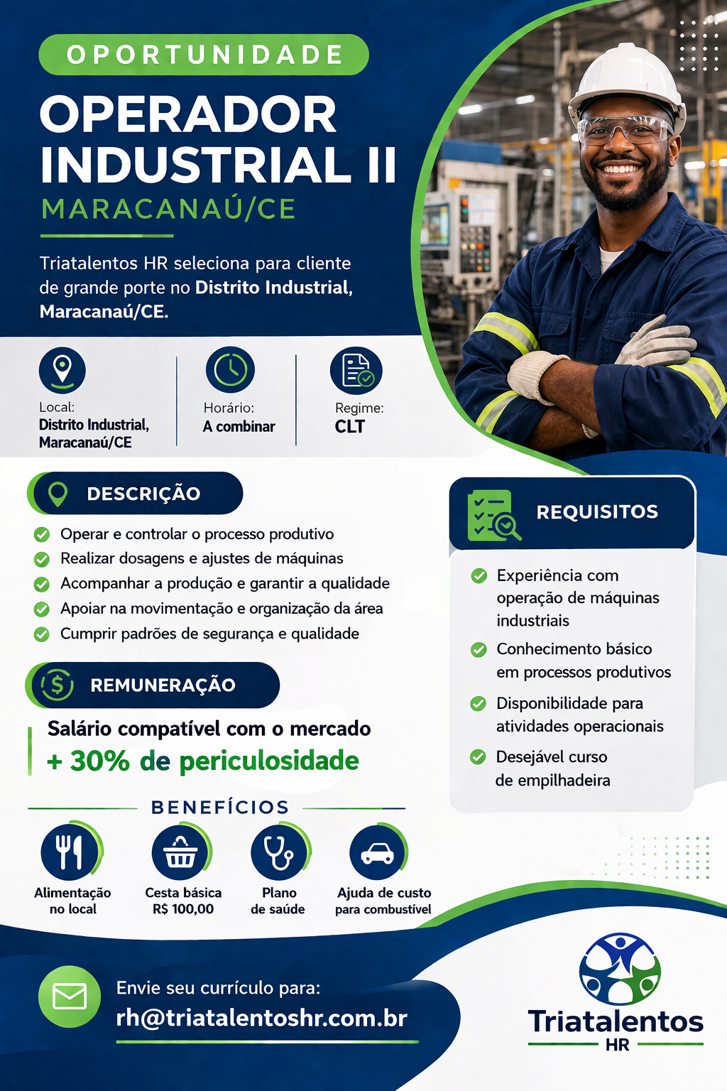 Operador de Produção II – Industrial Maracanaú/CE